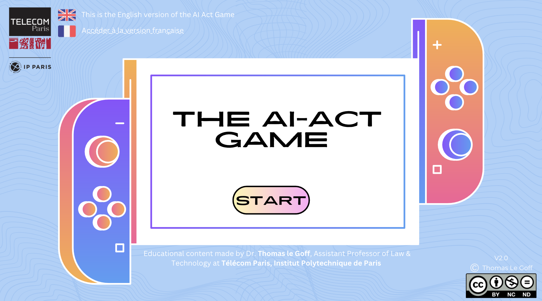Study and Redesign of the AI Act Game